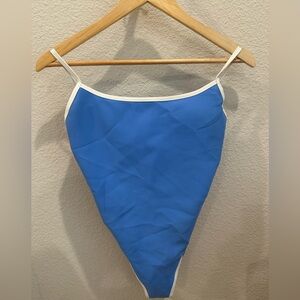 Victoria's Secret Light Blue and White Racerback Sports Bra size Medium